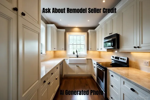 a kitchen with stainless steel appliances a sink stove and refrigerator