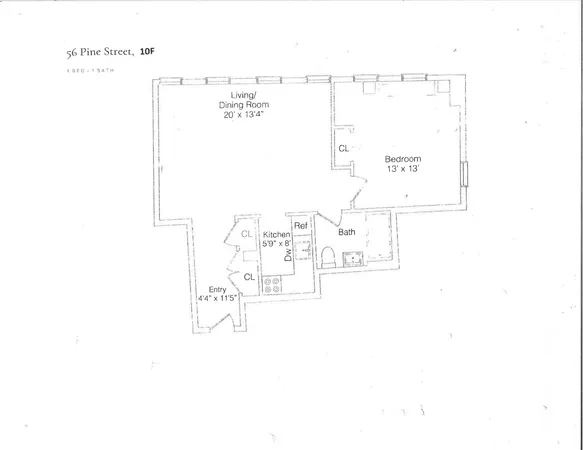 $550,000 | 56 Pine Street, Unit 10F | Financial District