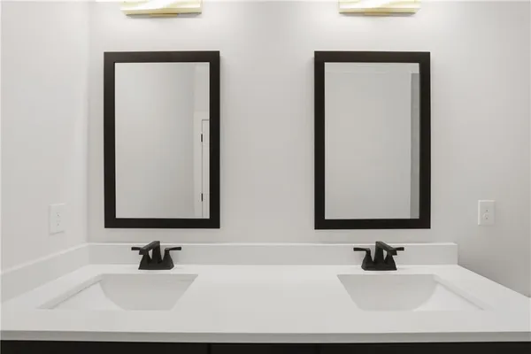 a area with cabinets and a wooden floor