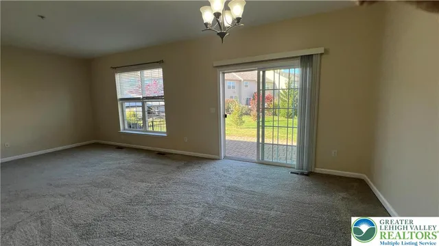 a view of an empty room