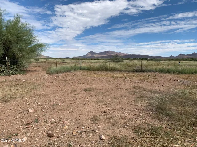 a view of a lake with a mountain in the background