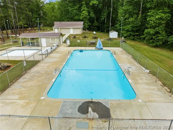 a view of park with swings