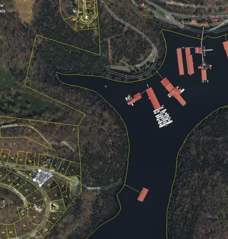 an aerial view of residential house with parking space