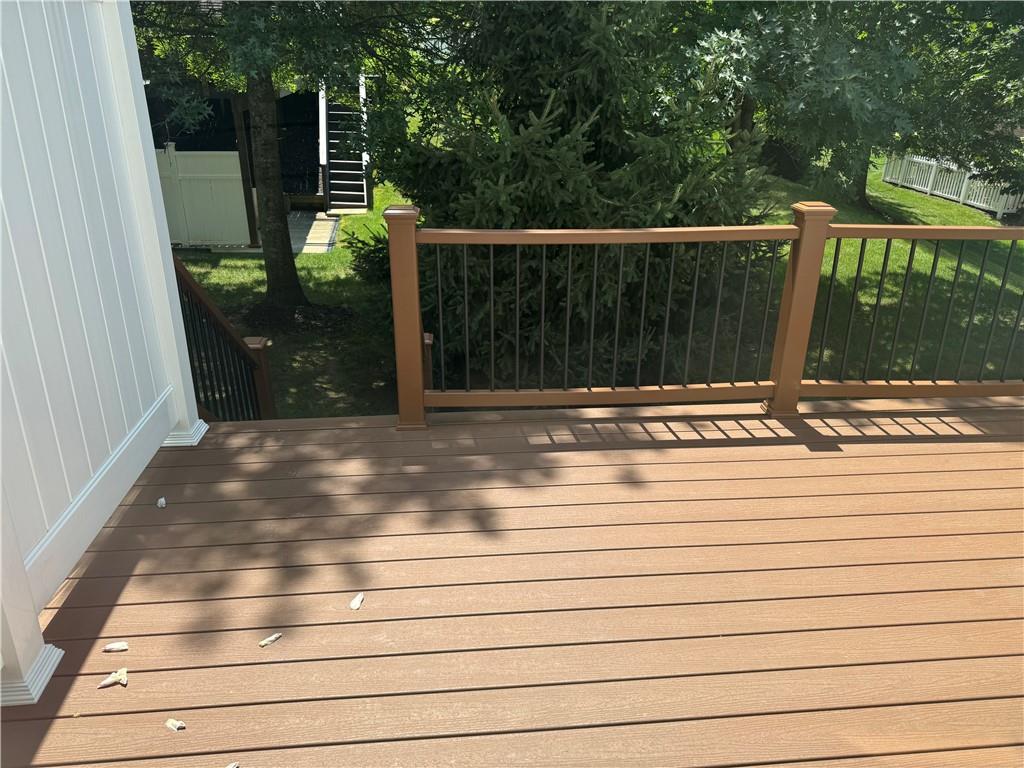 523 East Vanderbilt Drive Mars, PA 16046 - Photo 17 of 32 a view of swimming pool with wooden deck