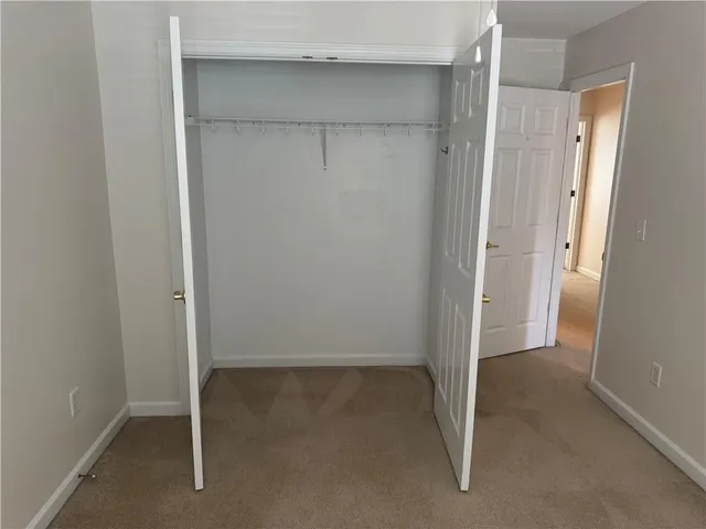 a view of closet area