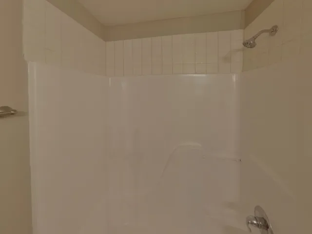 a close up of a shower
