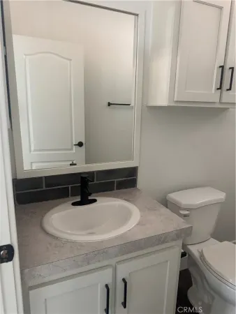 a bathroom with a sink and a toilet