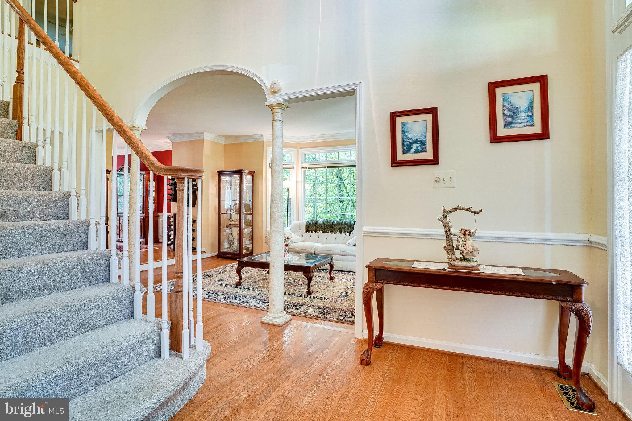 8529 Silverview Drive Lorton, VA 22079 - Photo 16 of 86 Entry Foyer with View of the Living Room