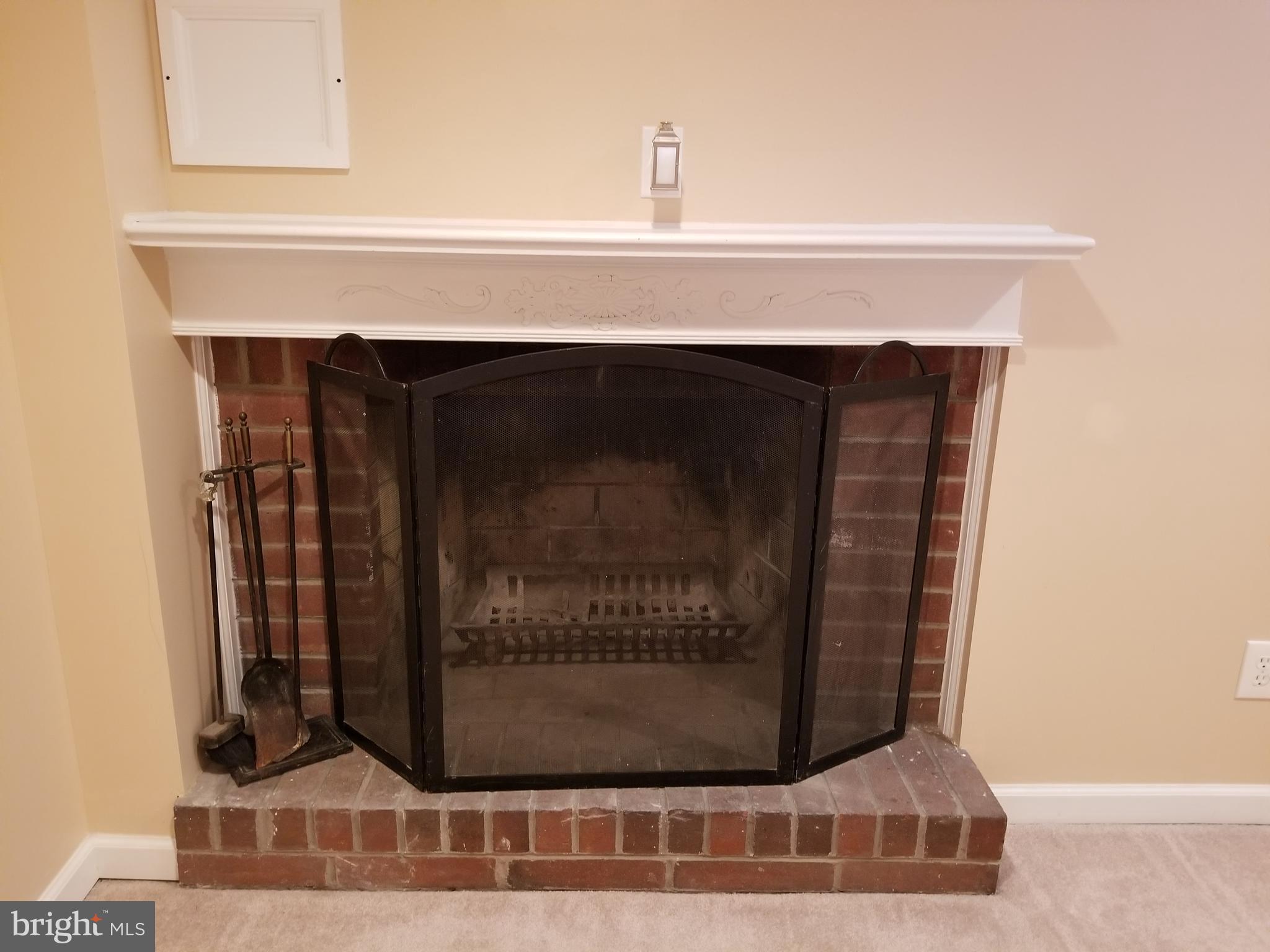 411 Atkinson Road Wilmington, DE 19804 - Photo 22 of 31 Brick Fireplace