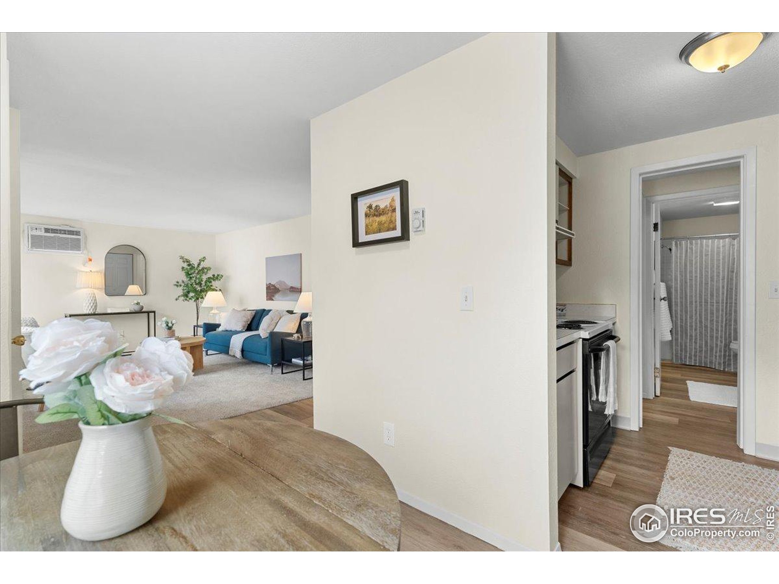 1204 Pomona Street, Unit S & T Fort Collins, CO 80521 - Photo 13 of 40 a living room with furniture and a fireplace