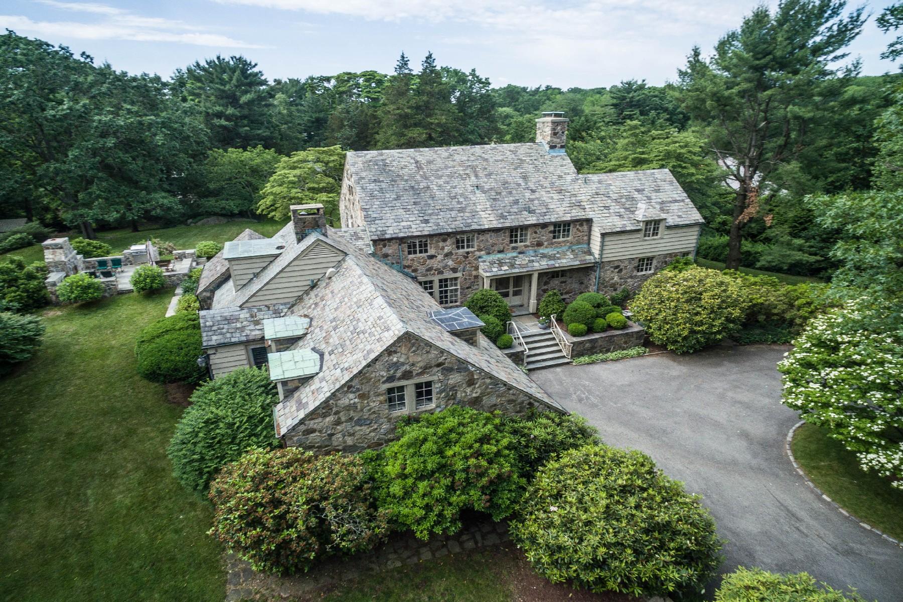 42 Old Farm Road Darien, CT 06820 - Photo 3 of 35 an aerial view of a house with a yard