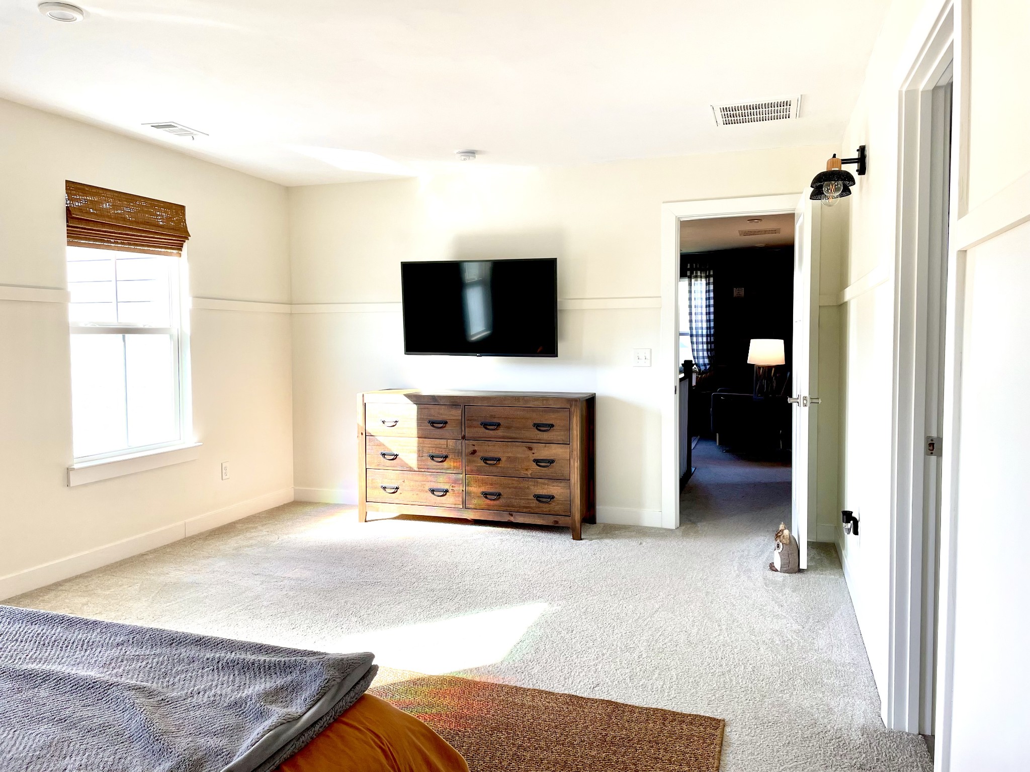 9357 Barco Road Brentwood, TN 37027 - Photo 17 of 29 a view of an empty room with a window and a flat screen tv