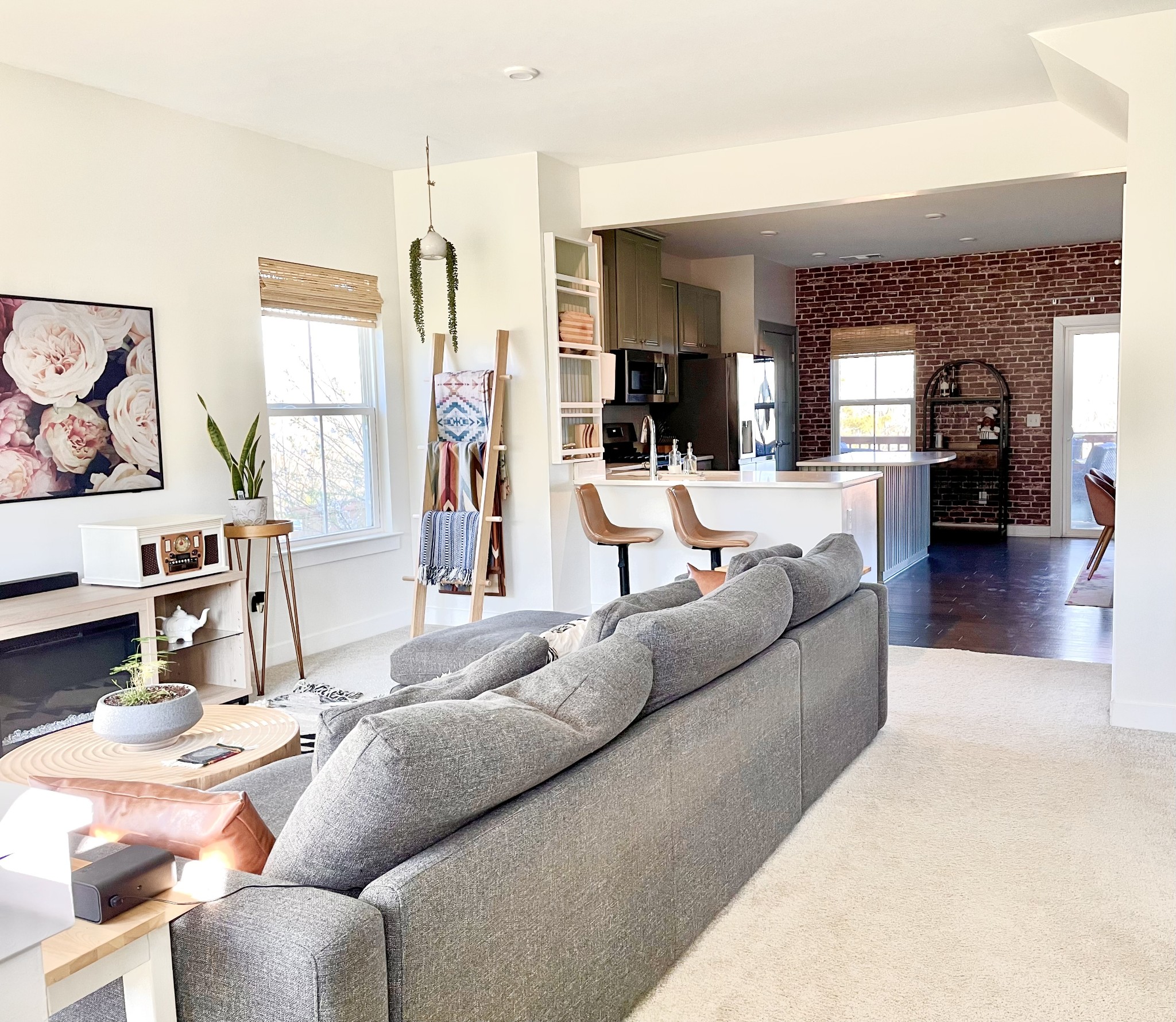 9357 Barco Road Brentwood, TN 37027 - Photo 5 of 29 a living room with furniture and a fireplace