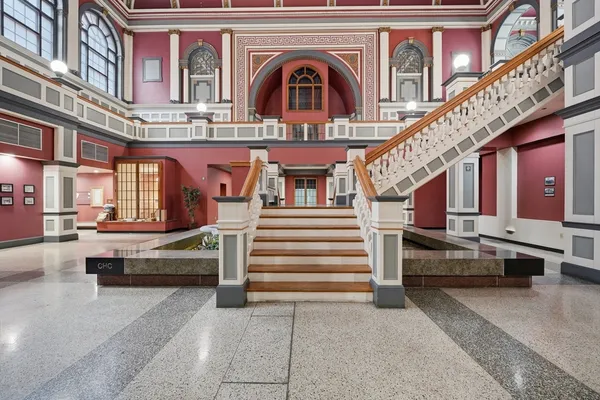 a view of a entryway with a front door