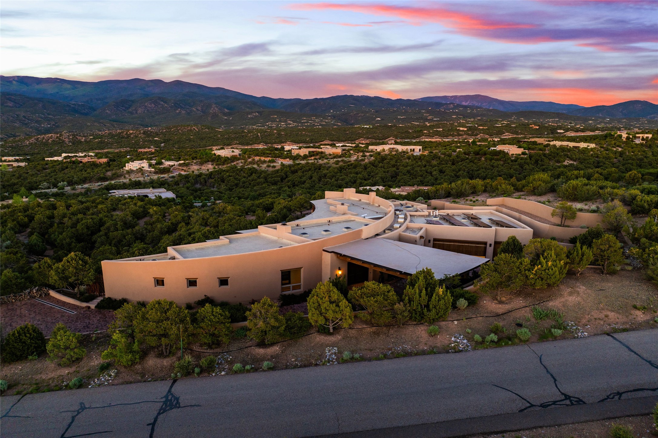 42 San Juan Ranch Road Santa Fe, NM 87506 - Photo 47 of 49 View of the Residence from above