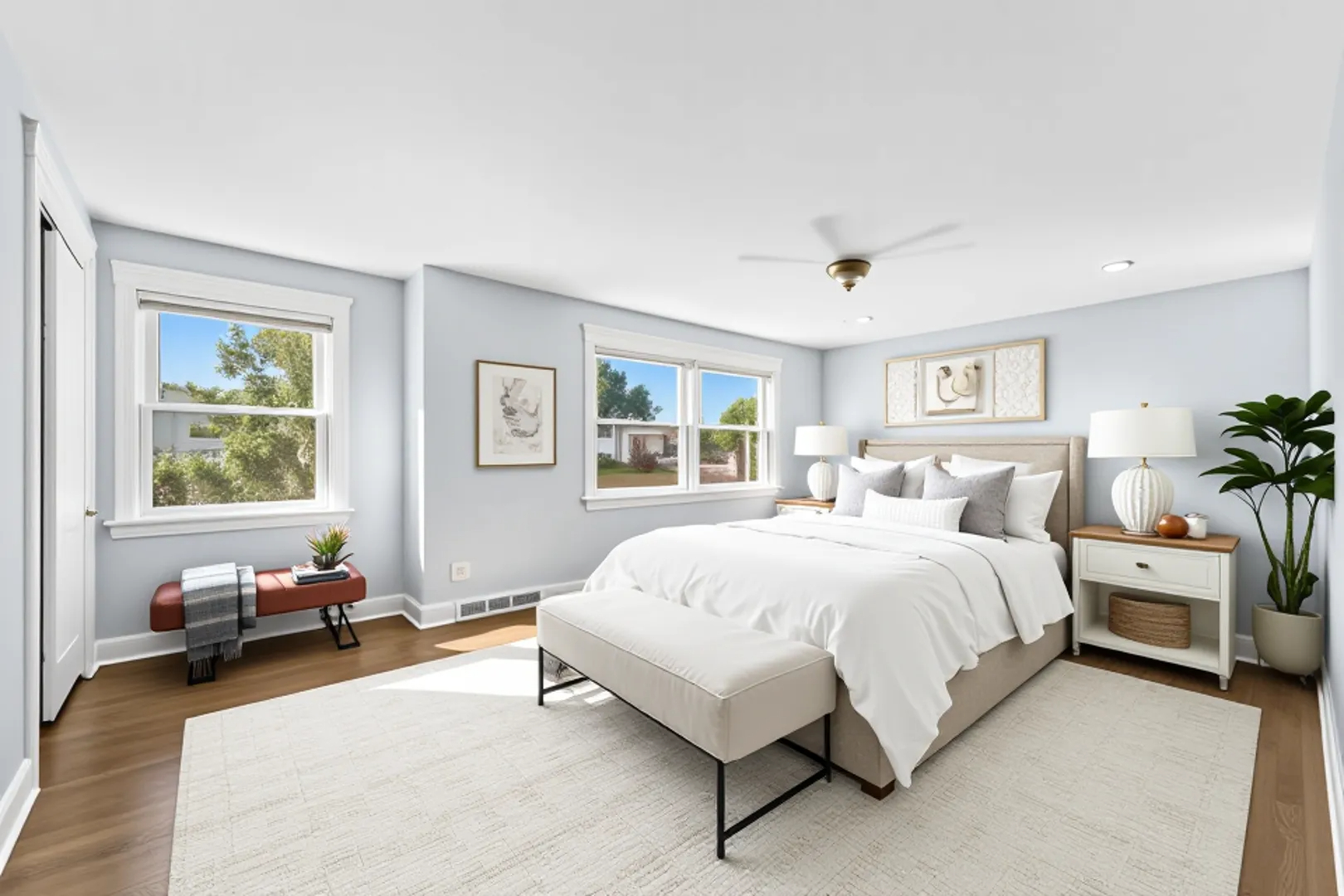 716 North Western Avenue Park Ridge, IL 60068 - Photo 11 of 26 a spacious bedroom with a bed couch and a window