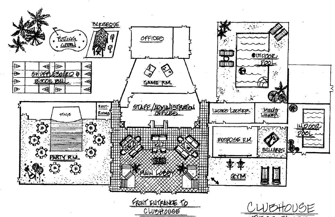 113 Dorset C Boca Raton, FL 33434 - Photo 49 of 49 Clubhouse Map