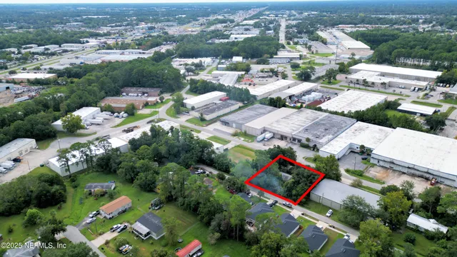 an aerial view of a city with lots of residential buildings