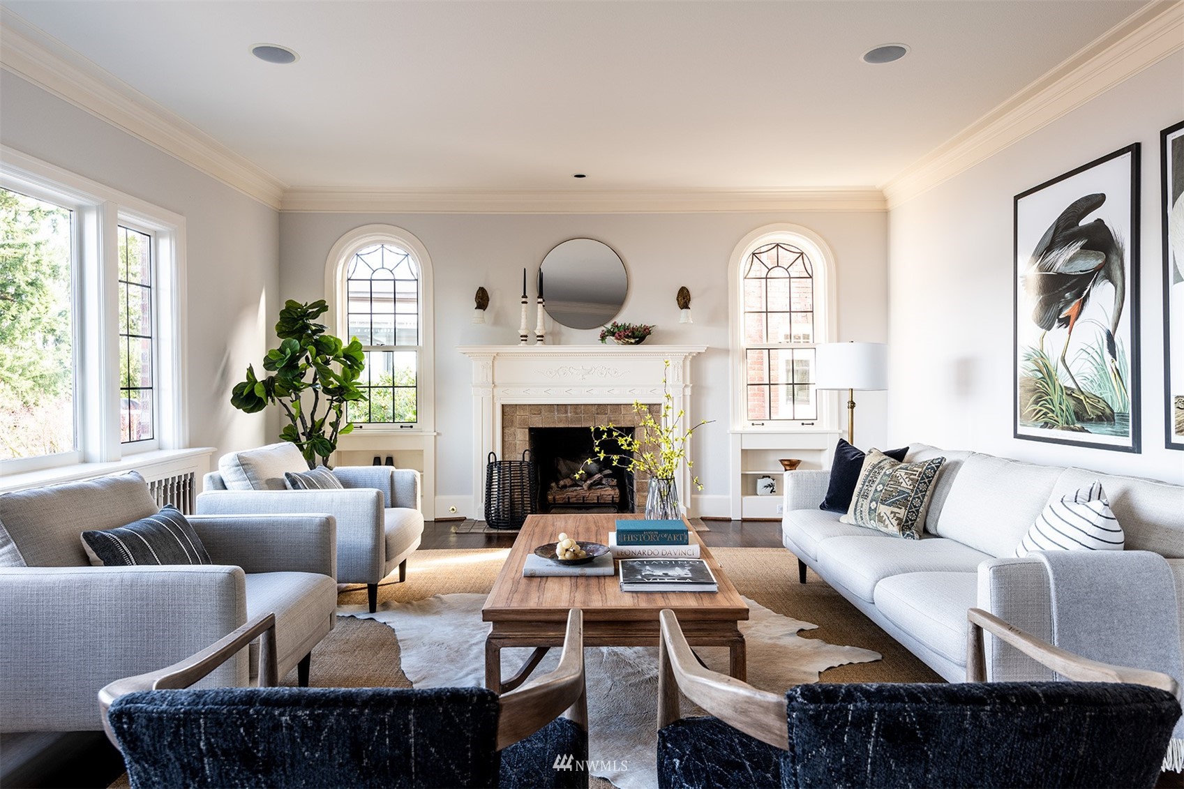 3328 Cascadia Avenue South Seattle, WA 98144 - Photo 8 of 40 a living room with furniture and a fireplace