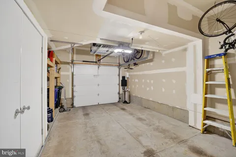 a view of a garage