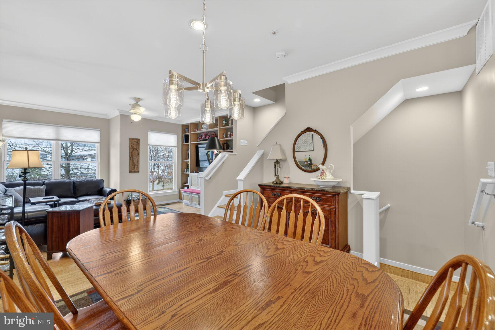 814 3rd Street Southeast Washington, DC 20003 - Photo 6 of 36 a view of a dining room with furniture and chandelier