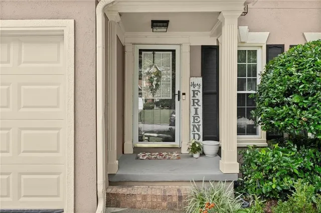 front view of a house with a window