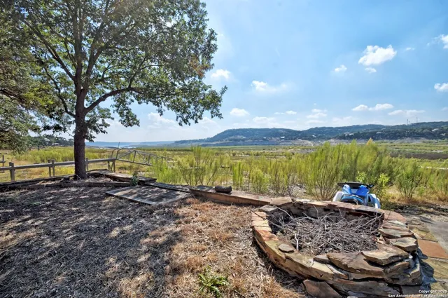 a view of a lake with a mountain