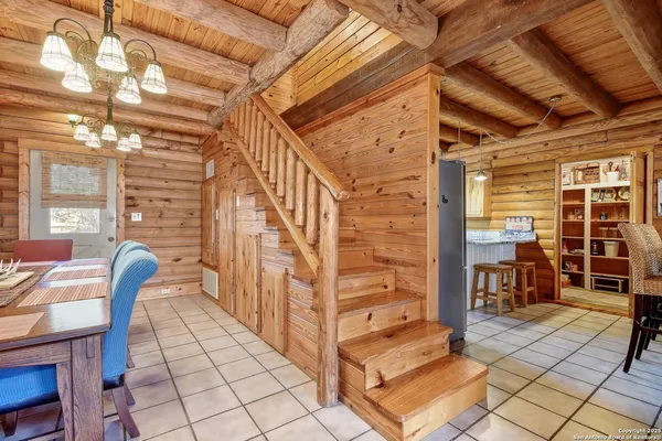 a view of an outdoor space with seating area