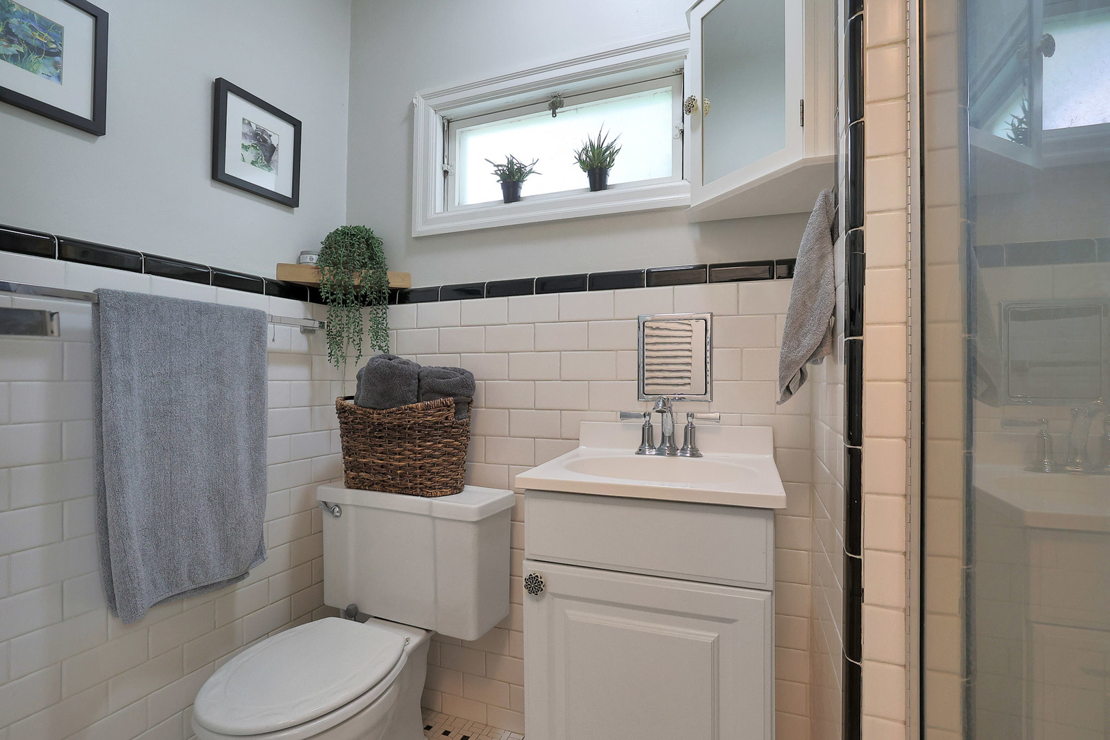 244 Indian Trail Lake In The Hills, IL 60156 - Photo 23 of 52 a bathroom with a toilet a sink and a mirror