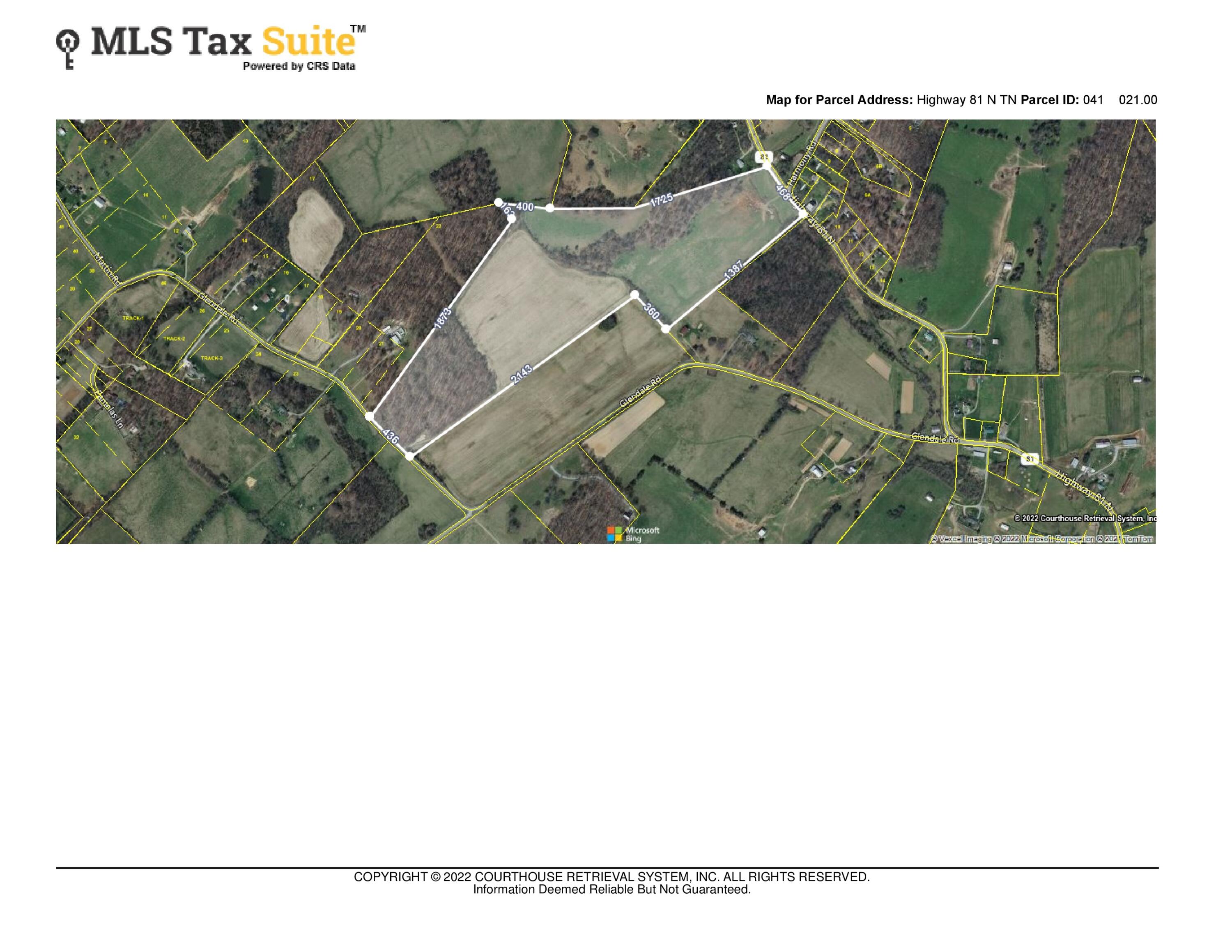 81 Rd Jonesborough Tn 37659 Road Jonesborough, TN 37659 - Photo 5 of 5 CRS Data - Property Map for Highway 81 N