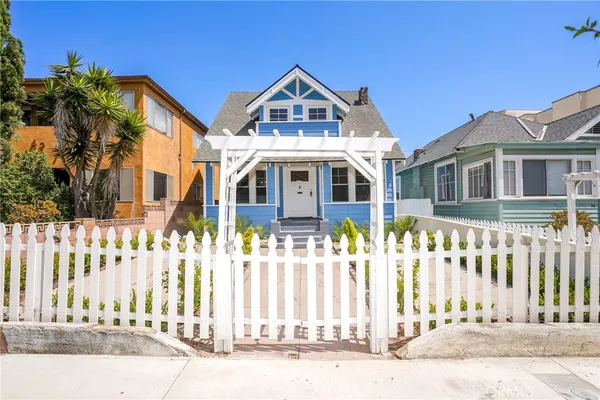 front view of a house with a small yard
