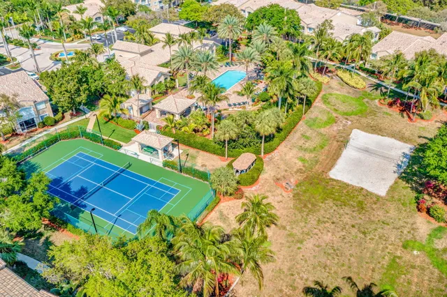 a view of a yard with an outdoor space