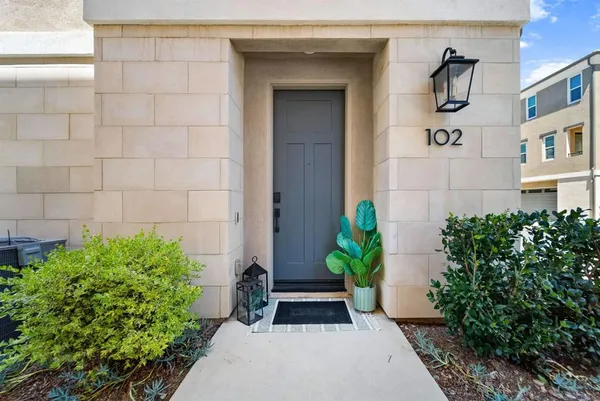 a front view of a house