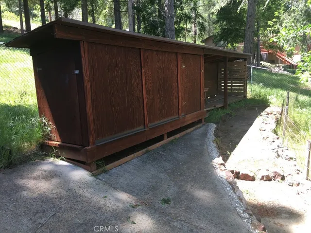 a backyard of a house