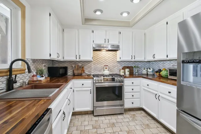 a workspace with furniture and wooden floor