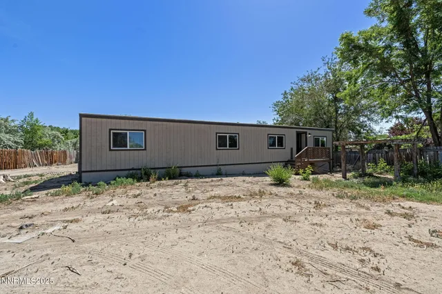a backyard of a house