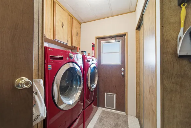 a view of washer and dryer