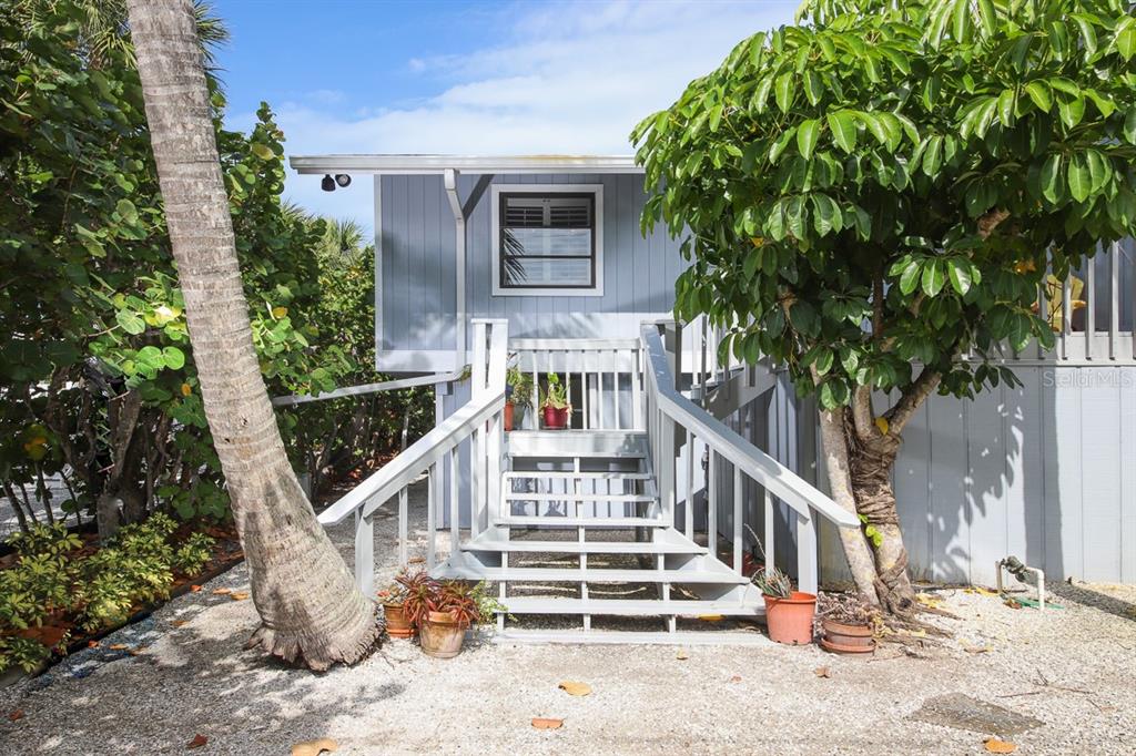 a view of front door of house