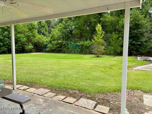 3525 Verot School Road Youngsville, LA 70592 - Photo 31 of 37 View of backyard from patio