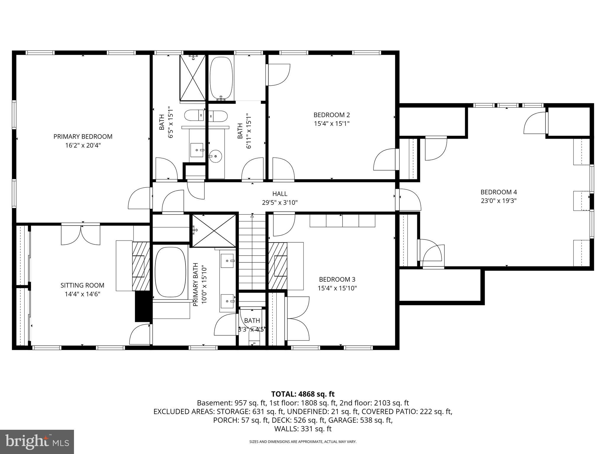 901 Chestnut Ridge Drive Lutherville-Timonium, MD 21093 - Photo 136 of 138 Upper Level Floor Plan