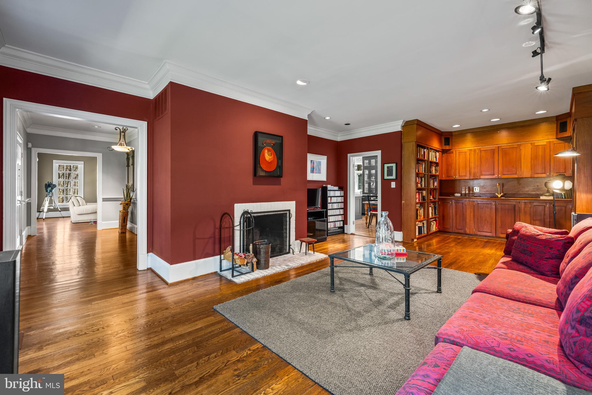 901 Chestnut Ridge Drive Lutherville-Timonium, MD 21093 - Photo 49 of 138 a living room with patio furniture and a fireplace