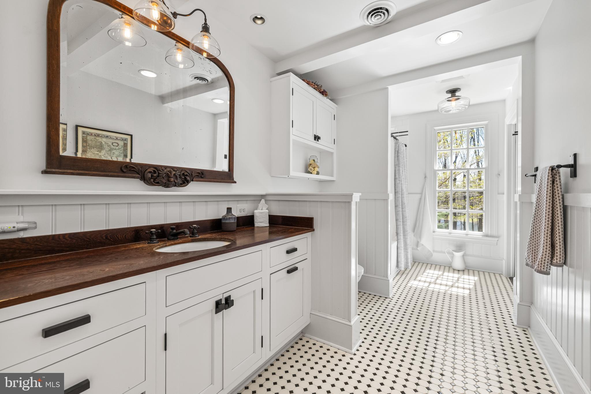 901 Chestnut Ridge Drive Lutherville-Timonium, MD 21093 - Photo 55 of 138 a bathroom with a sink a mirror and a shower