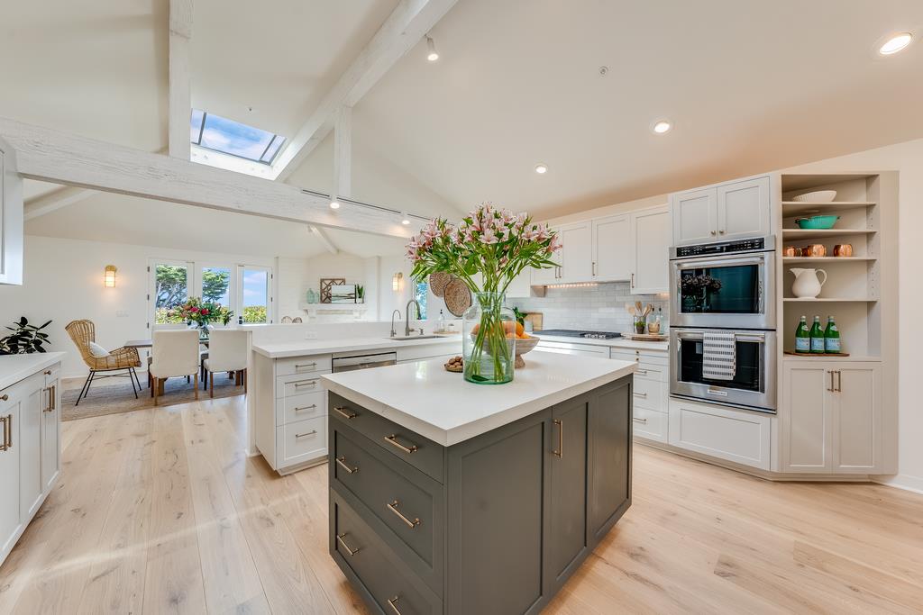 2863 Cuesta Way Carmel, CA 93923 - Photo 16 of 59 a kitchen with a sink counter top space stainless steel appliances and a counter top space