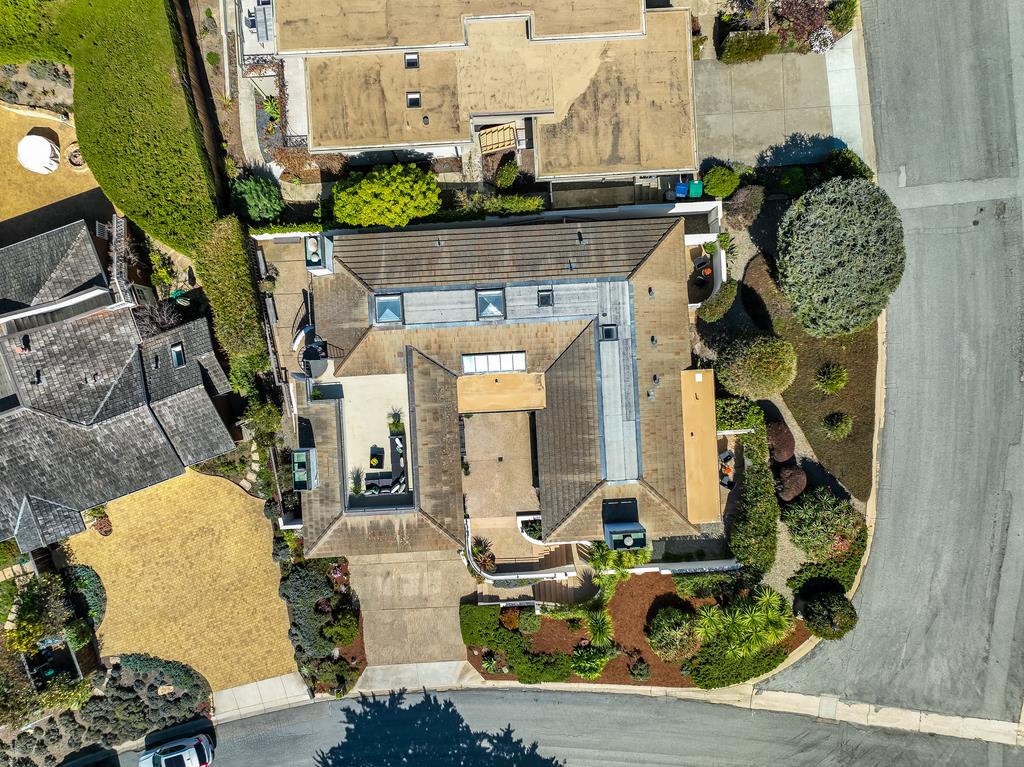 2863 Cuesta Way Carmel, CA 93923 - Photo 46 of 59 a front view of a house with outdoor seating