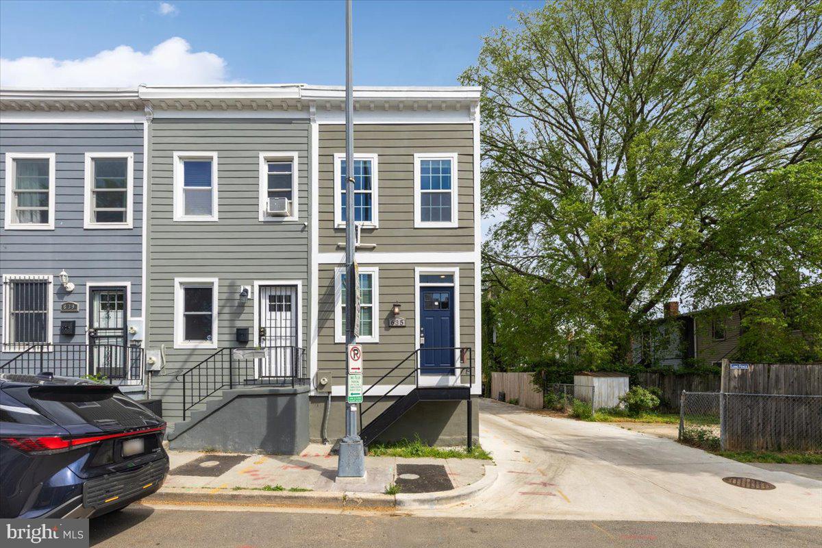 a view of a house with a patio