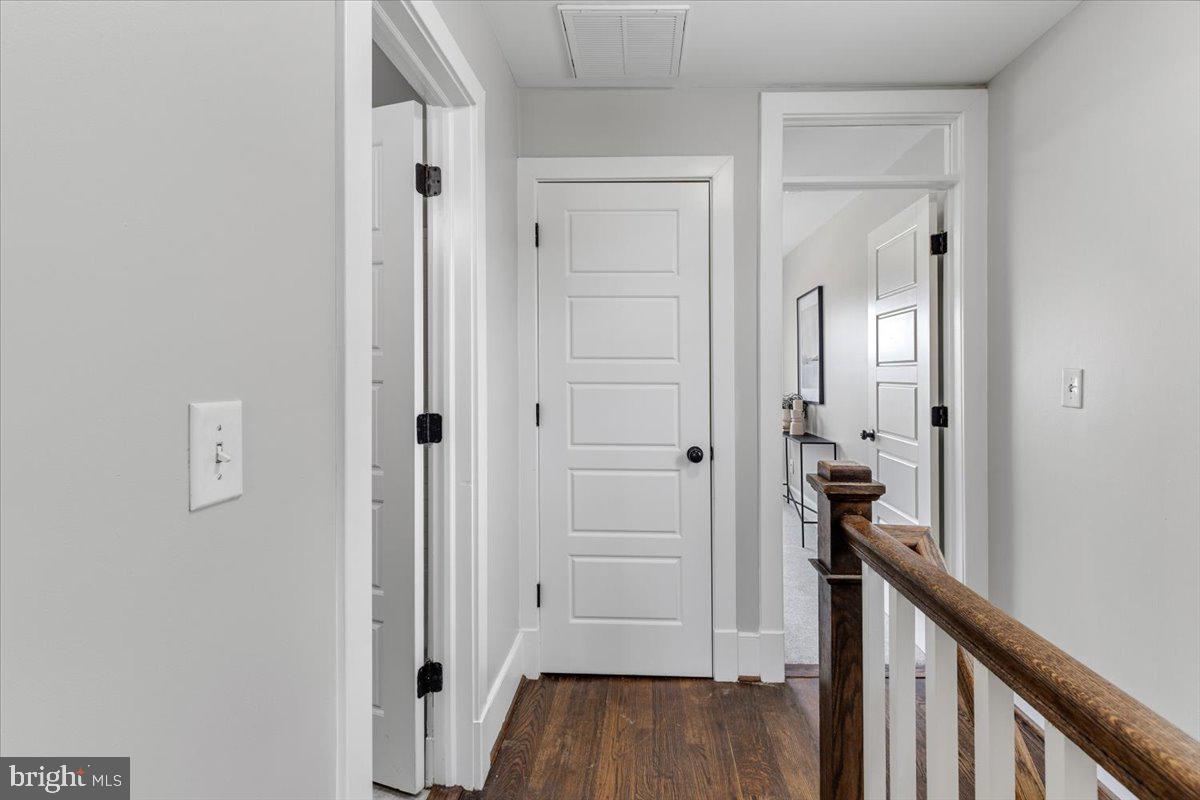 635 20th Street Northeast Washington, DC 20002 - Photo 18 of 32 a view of a hallway with wooden floor and closet area