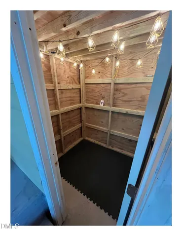 a close view of water heater room