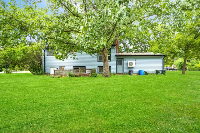 a house view with a garden space