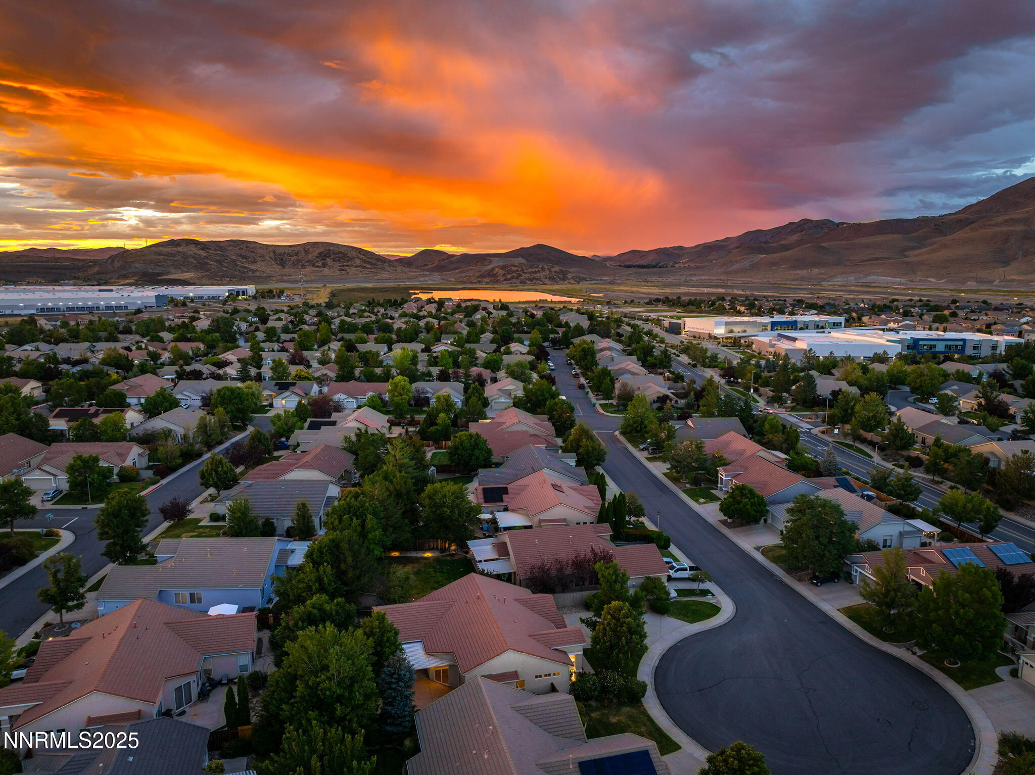 9579 Mammoth Court Reno, NV 89521 - Photo 38 of 39 an aerial view of residential houses and outdoor space