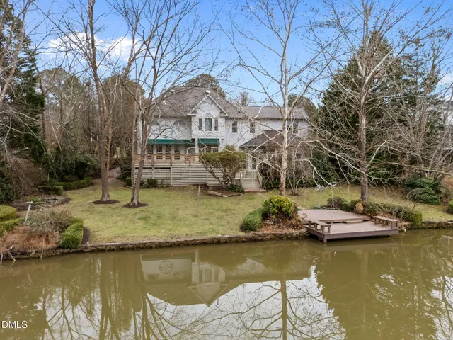 a view of a house with lake view
